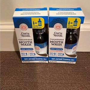 SET OF 2 GURUNANDA CONCENTRATED MOUTHWASH GURU NANDA TIK TOK NEW HTF POSHMOMMA